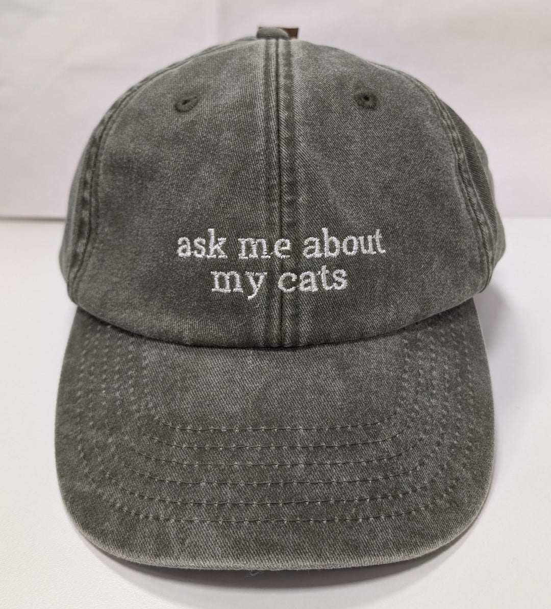 Cap with custom embroidery