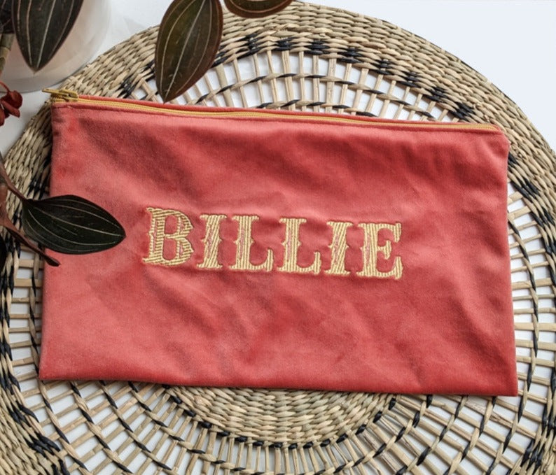 Make-up bag with name