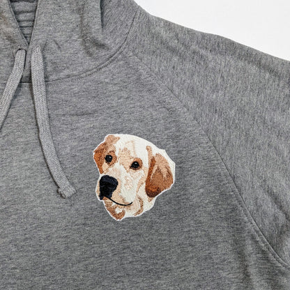 Embroidered pet portrait hoodie 