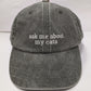 Cap with custom embroidery