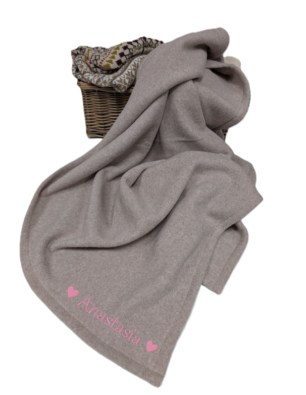 Baby blanket with name