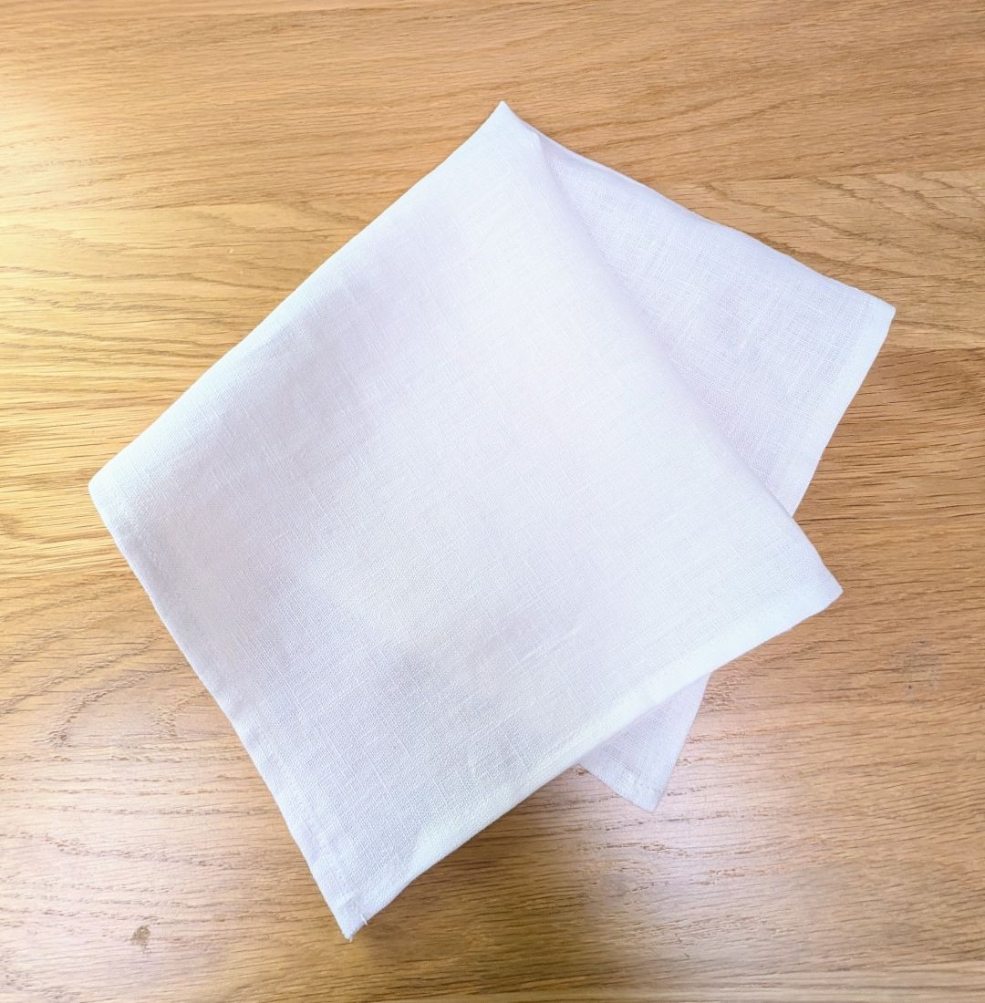 Napkin with two letters