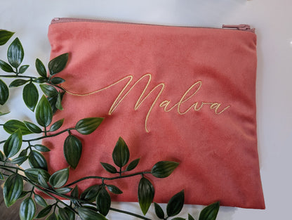 Make-up bag with name