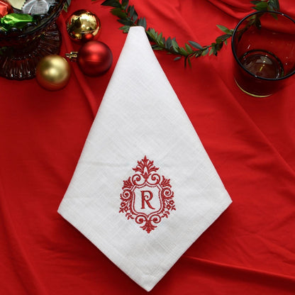 Queen monogram napkins